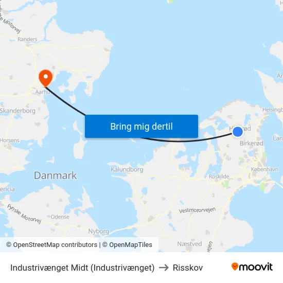 Industrivænget Midt (Industrivænget) to Risskov map