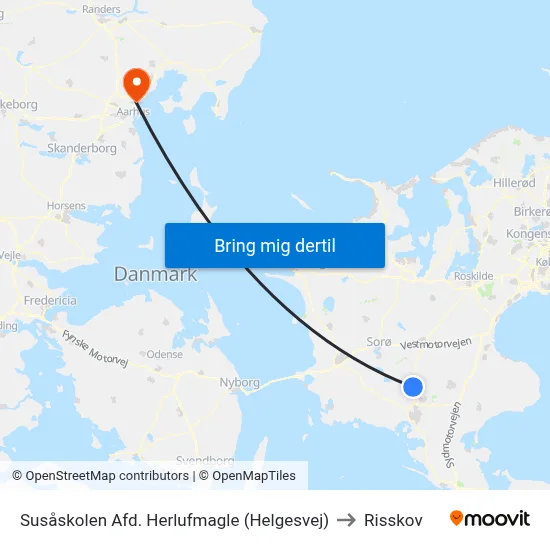 Susåskolen Afd. Herlufmagle (Helgesvej) to Risskov map
