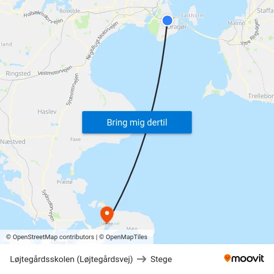 Løjtegårdsskolen (Løjtegårdsvej) to Stege map