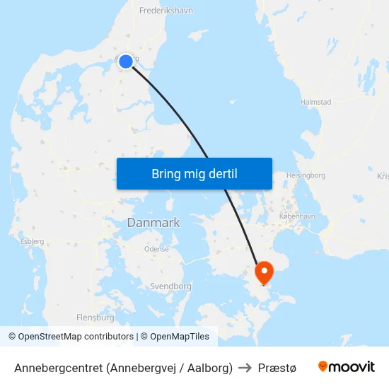Annebergcentret (Annebergvej / Aalborg) to Præstø map