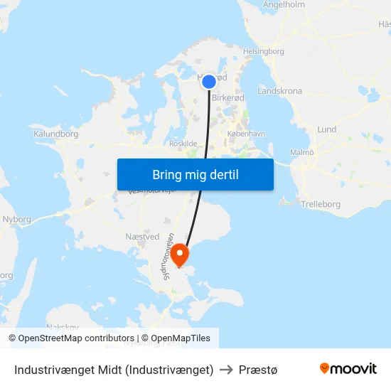 Industrivænget Midt (Industrivænget) to Præstø map