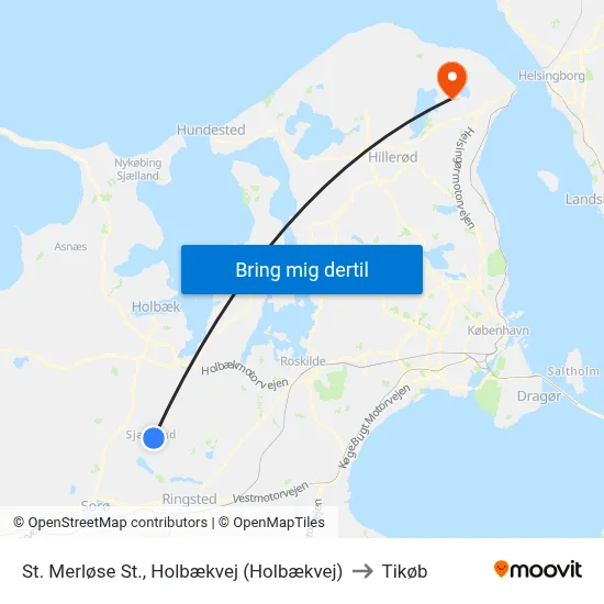 St. Merløse St., Holbækvej (Holbækvej) to Tikøb map