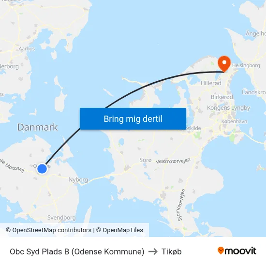 Obc Syd Plads B (Odense Kommune) to Tikøb map