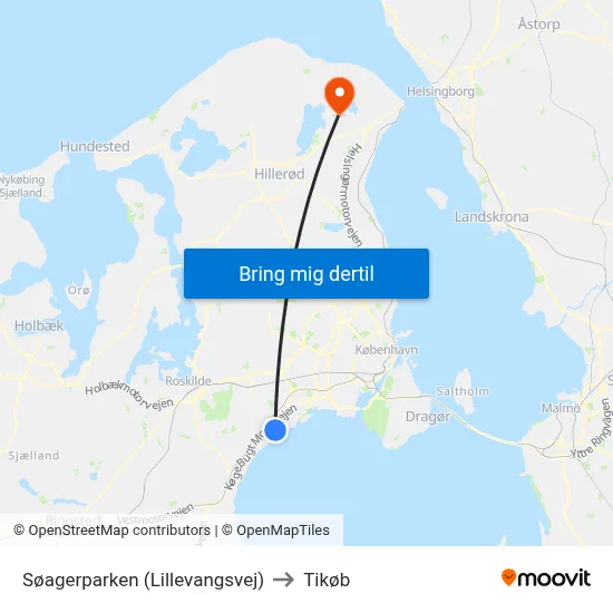 Søagerparken (Lillevangsvej) to Tikøb map