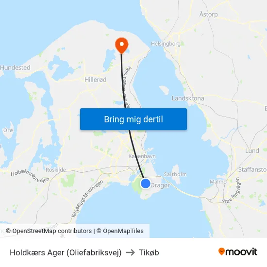 Holdkærs Ager (Oliefabriksvej) to Tikøb map