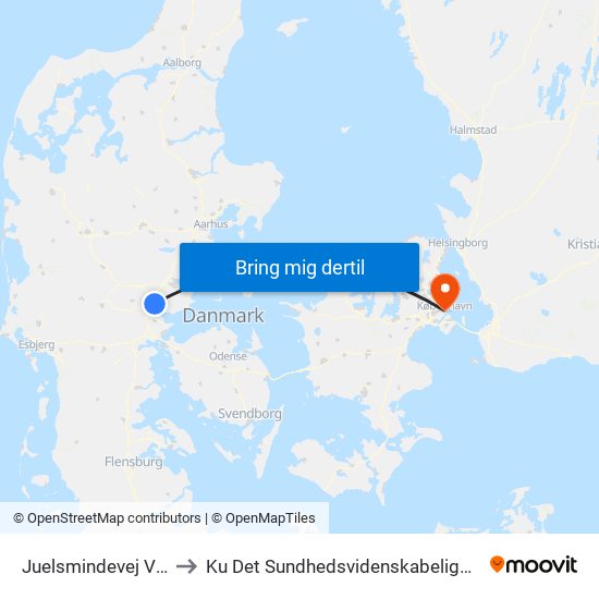 Juelsmindevej V Julianebjergvej to Ku Det Sundhedsvidenskabelige Fakultet - Panum Instituttet map