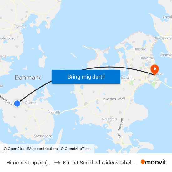 Himmelstrupvej (Assens Kommune) to Ku Det Sundhedsvidenskabelige Fakultet - Panum Instituttet map