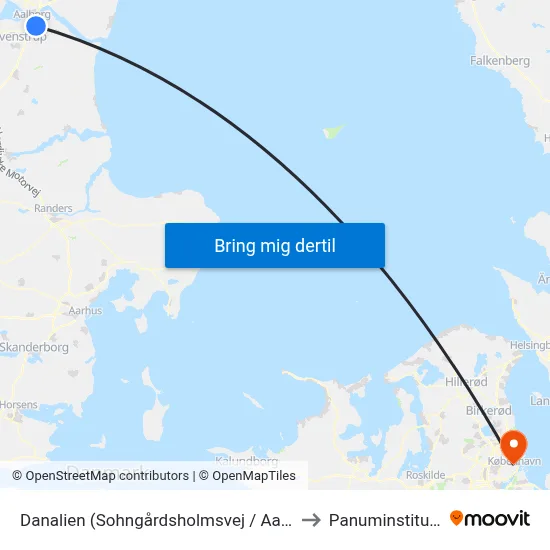 Danalien (Sohngårdsholmsvej / Aalborg) to Panuminstituttet map