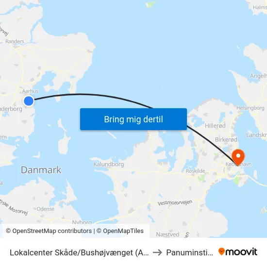 Lokalcenter Skåde/Bushøjvænget (Aarhus Kom) to Panuminstituttet map
