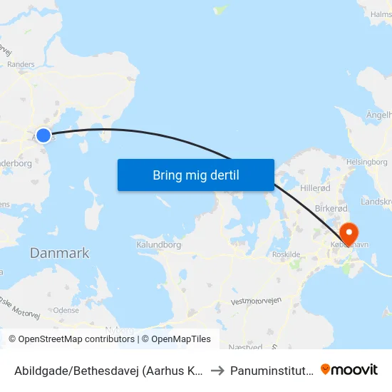 Abildgade/Bethesdavej (Aarhus Kom) to Panuminstituttet map
