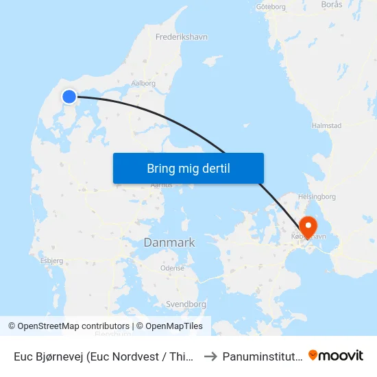 Euc Bjørnevej (Euc Nordvest / Thisted) to Panuminstituttet map