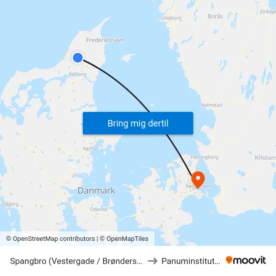 Spangbro (Vestergade / Brønderslev) to Panuminstituttet map