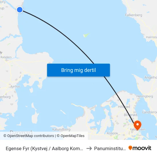 Egense Fyr (Kystvej / Aalborg Kommune) to Panuminstituttet map