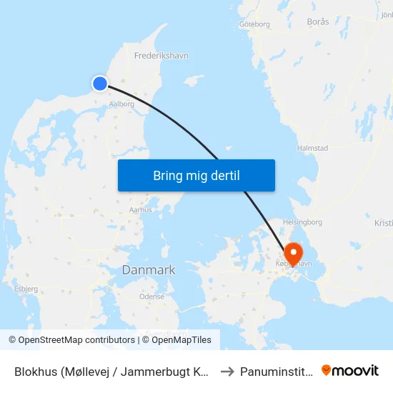 Blokhus (Møllevej / Jammerbugt Kommune) to Panuminstituttet map