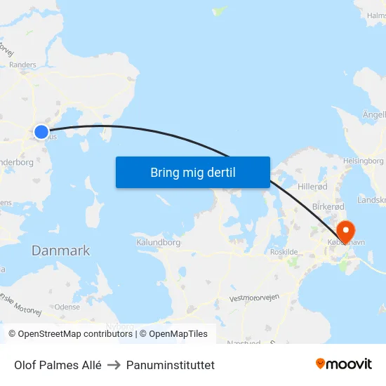 Olof Palmes Allé to Panuminstituttet map