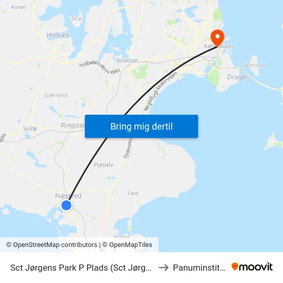Sct Jørgens Park P Plads (Sct Jørgens Park) to Panuminstituttet map