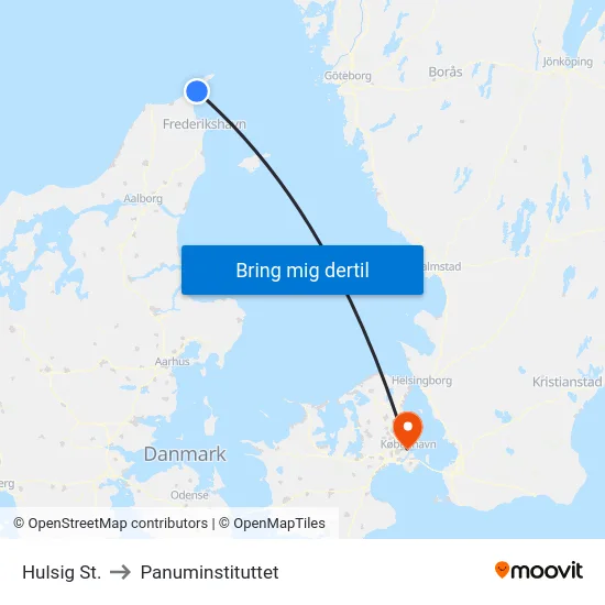 Hulsig St. to Panuminstituttet map