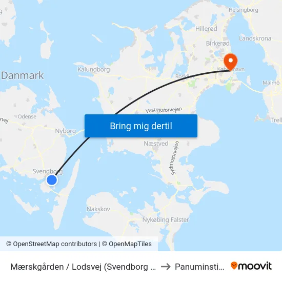 Mærskgården / Lodsvej (Svendborg Kommune) to Panuminstituttet map