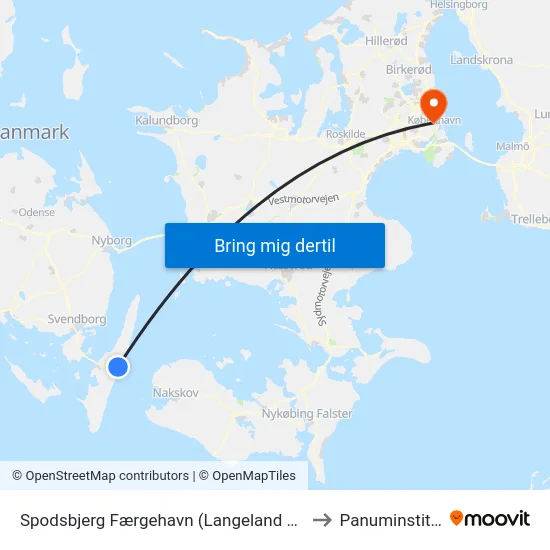 Spodsbjerg Færgehavn (Langeland Kommune) to Panuminstituttet map