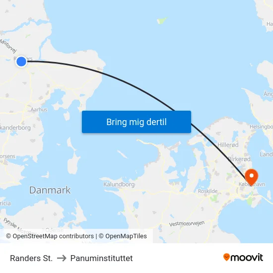 Randers St. to Panuminstituttet map