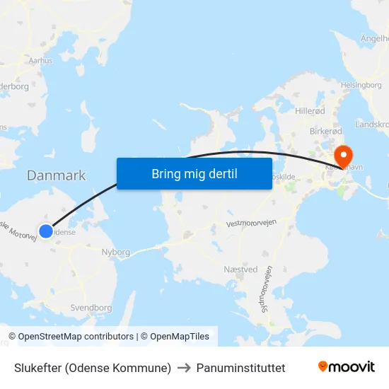 Slukefter (Odense Kommune) to Panuminstituttet map