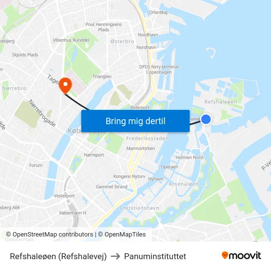 Refshaleøen (Refshalevej) to Panuminstituttet map