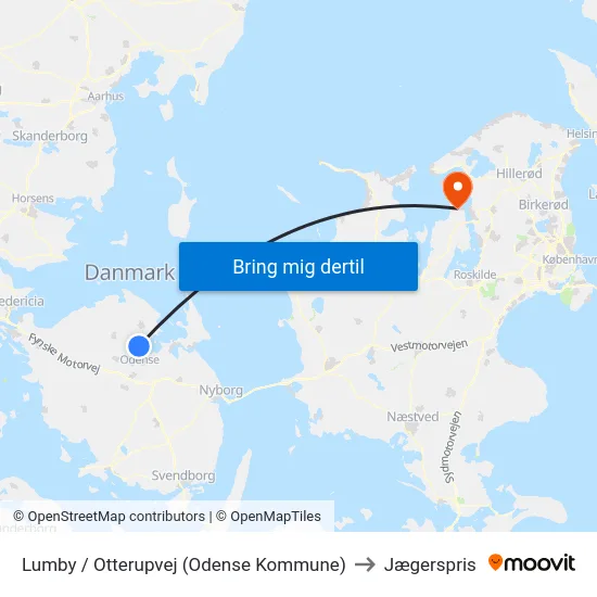 Lumby / Otterupvej (Odense Kommune) to Jægerspris map