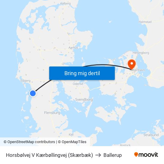 Horsbølvej V Kærbøllingvej (Skærbæk) to Ballerup map