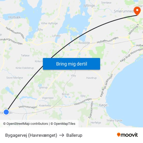 Bygagervej (Havrevænget) to Ballerup map