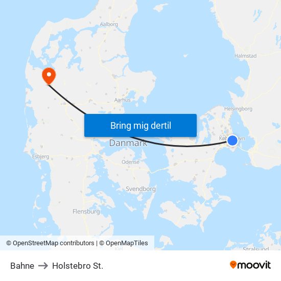 Norman Copenhagen to Holstebro St. map