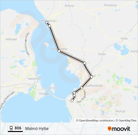 806 Train Line Map