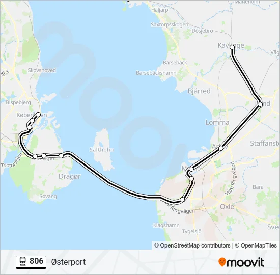 806 Train Line Map