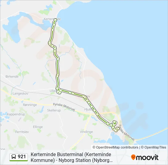 921 Bus Line Map