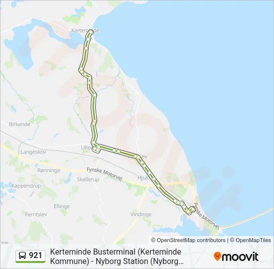 921 Bus Line Map