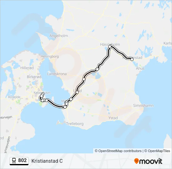 802 Train Line Map