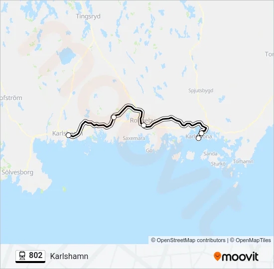 802 Train Line Map