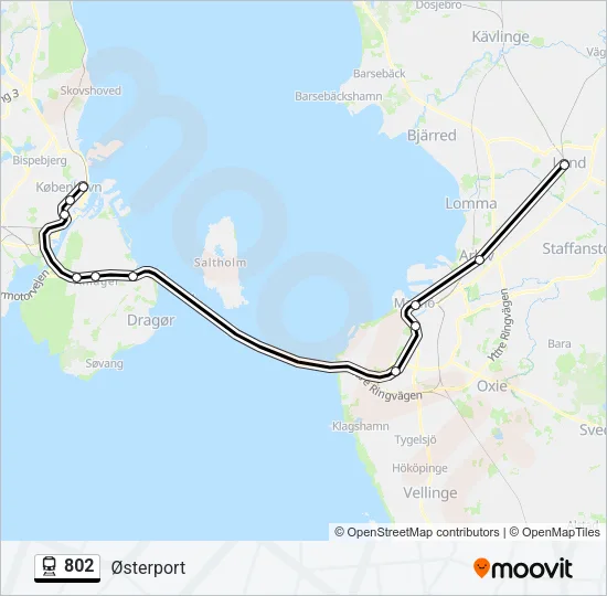 802 Train Line Map