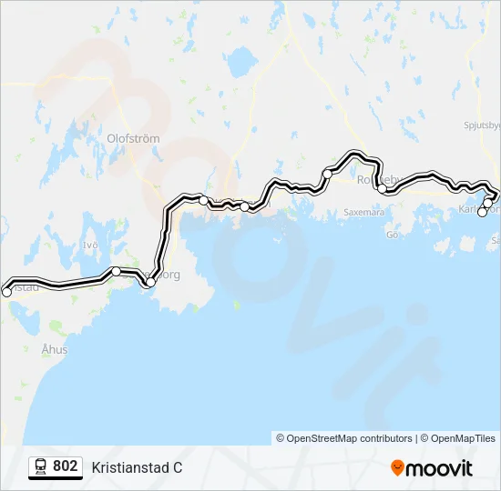 802 Train Line Map