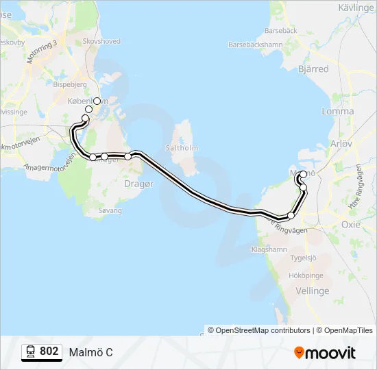 802 Train Line Map