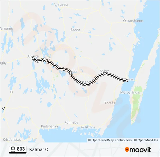 803 Train Line Map