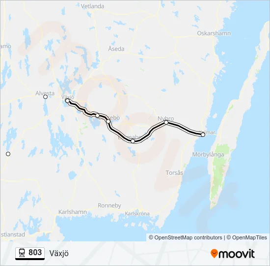 803 Train Line Map