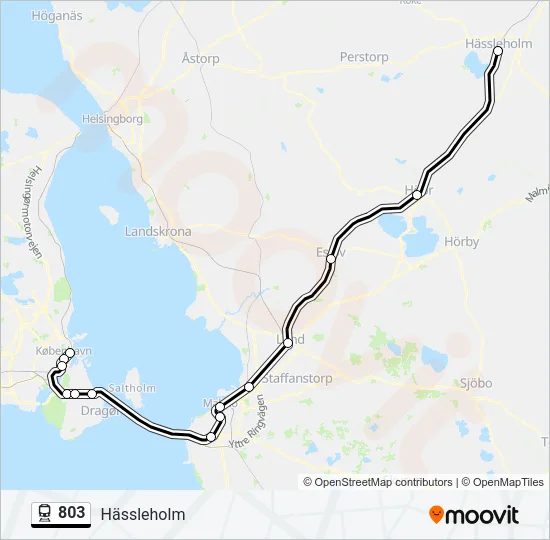 803 Train Line Map