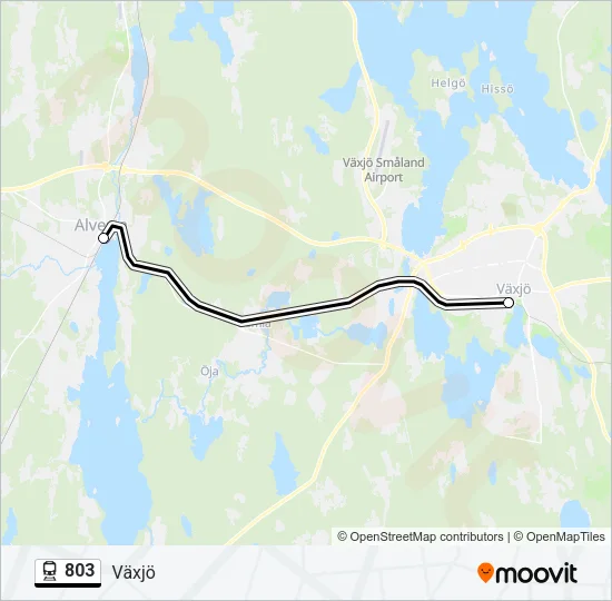 803 Train Line Map