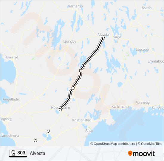 803 train Line Map