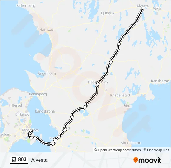 803 Train Line Map