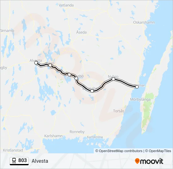 803 Train Line Map
