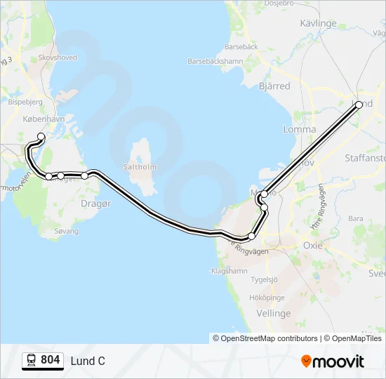 804 Train Line Map