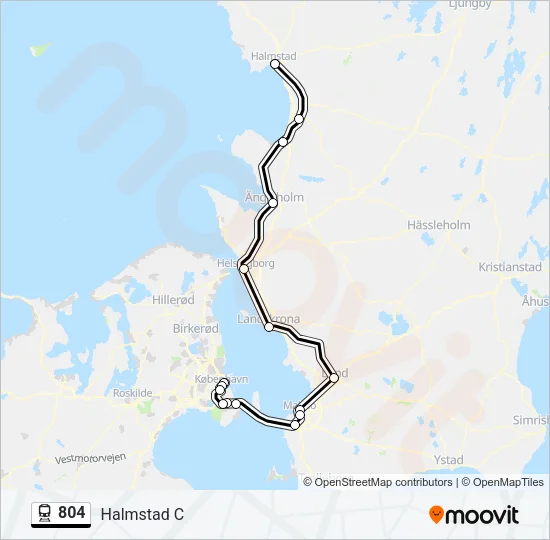 804 Train Line Map