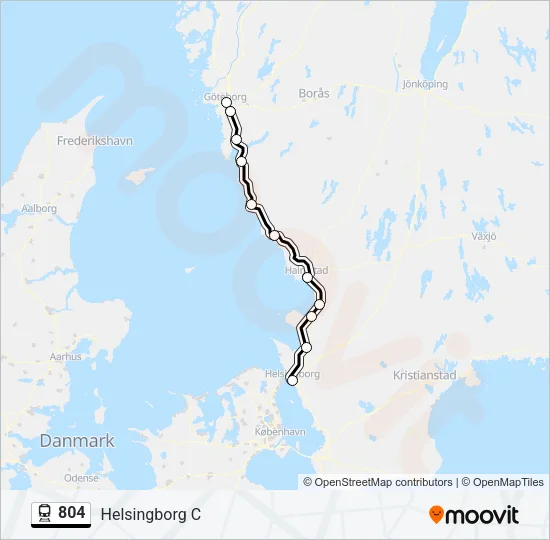 804 Train Line Map