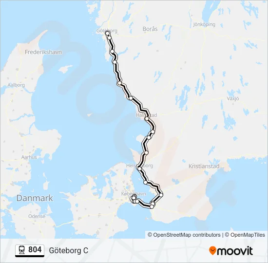 804 Train Line Map